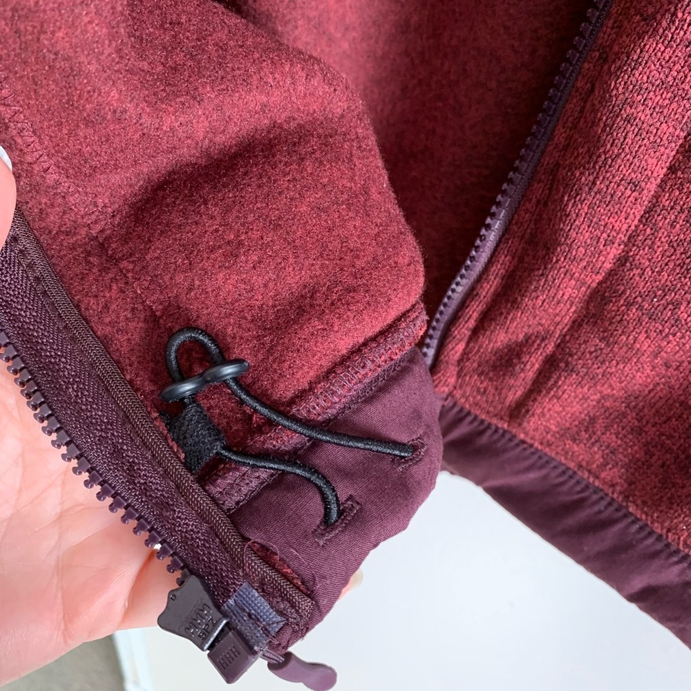 Goodfellow & Co Burgundy Zip-Up Fleece Jacket NWT - Picture 6 of 8